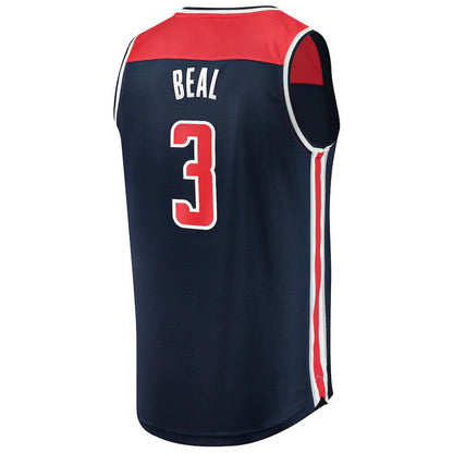 W.Wizards  #3 Bradley Beal Fanatics Branded  Fast Break Player Jersey Statement Edition Navy Stitched American Basketball Jersey