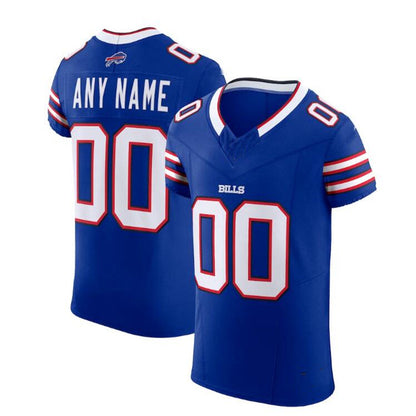 Custom B.Bills Royal Vapor Elite Jersey Stitched Jersey Football Jerseys