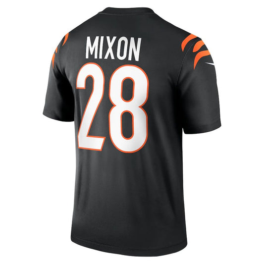 C.Bengals #28 Joe Mixon Black Legend Jersey Stitched American Football Jerseys