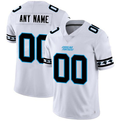 C.Panthers Custom White Team Logo Vapor Limited Jersey Stitched Jersey  Football Jerseys