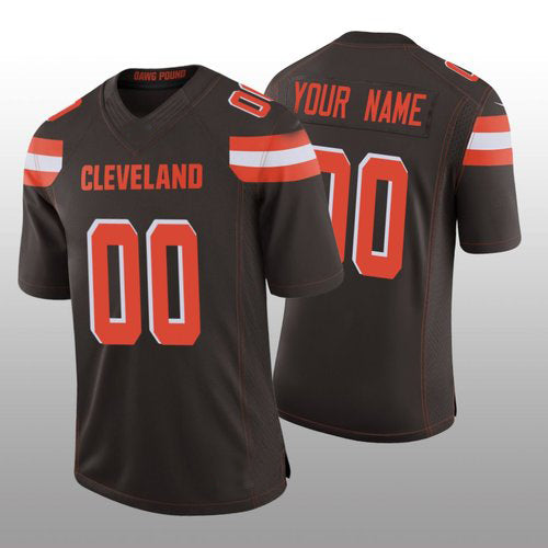 C.Browns Custom Brown Vapor Limited 100th Season Jersey  American Jerseys Stitched  Football Jerseys