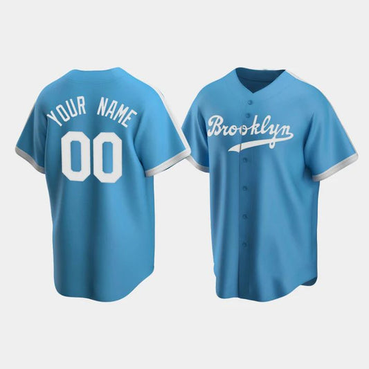 Custom Los Angeles Dodgers Light Blue Stitched Jerseys Baseball Jerseys