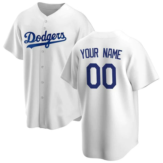 Custom Los Angeles Dodgers White Stitched Jerseys Baseball Jerseys