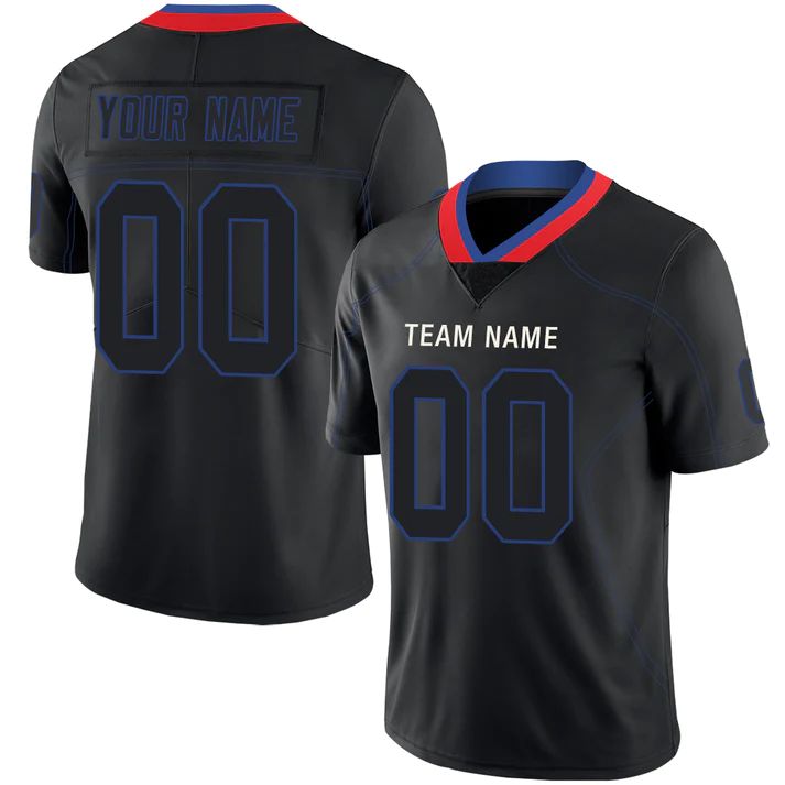 Custom B.Bills American Personalize Birthday Gifts Black Jerseys Stitched Football Jerseys