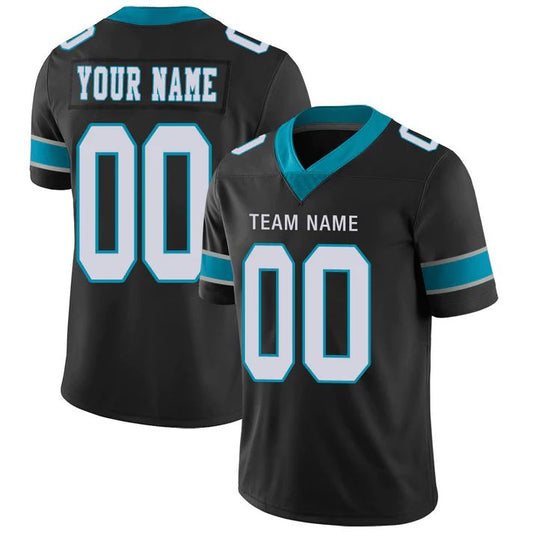 Custom C.Panthers Stitched American Personalize Birthday Gifts Black Jersey Football Jerseys