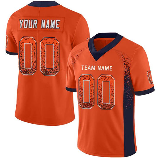 Custom C.Bears Stitched American Personalize Birthday Gifts Orange Jersey Football Jerseys