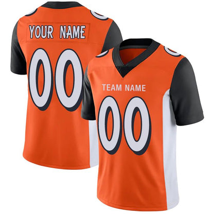 Custom C.Bengals American Personalize Birthday Gifts Orange Jersey Stitched Football Jerseys