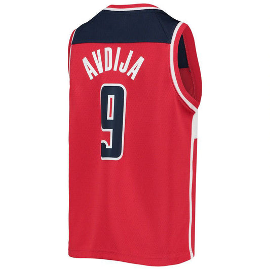 W.Wizards #9 Deni Avdija Swingman Jersey Red Icon Edition Stitched American Basketball Jersey