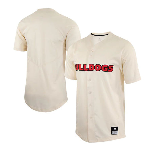 G.Bulldogs Replica Baseball Jersey Natural Stitched American College Jerseys