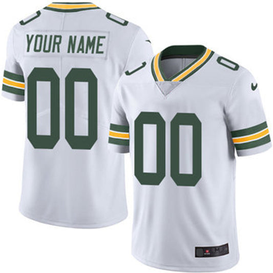 Custom GB.Packers White Vapor Untouchable Player Limited Jersey Stitched American Football Jerseys