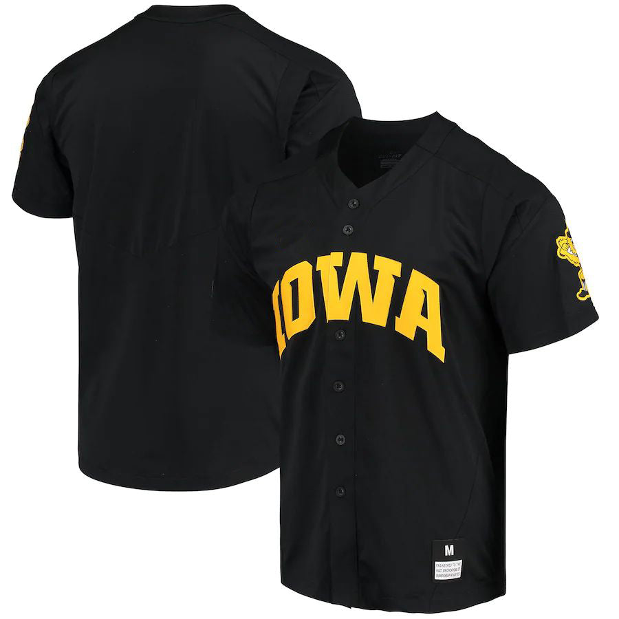 I.Hawkeyes  Replica Vapor Elite Full-Button Baseball Jersey Black Stitched American College Jerseys