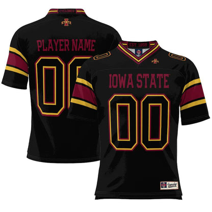 Custom I.State Cyclones ProSphere NIL Pick-A-Player Football Jersey Black American Stitched College Jerseys