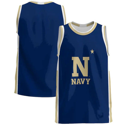 N.Midshipmen Basketball Jersey Navy Stitched American College Jerseys