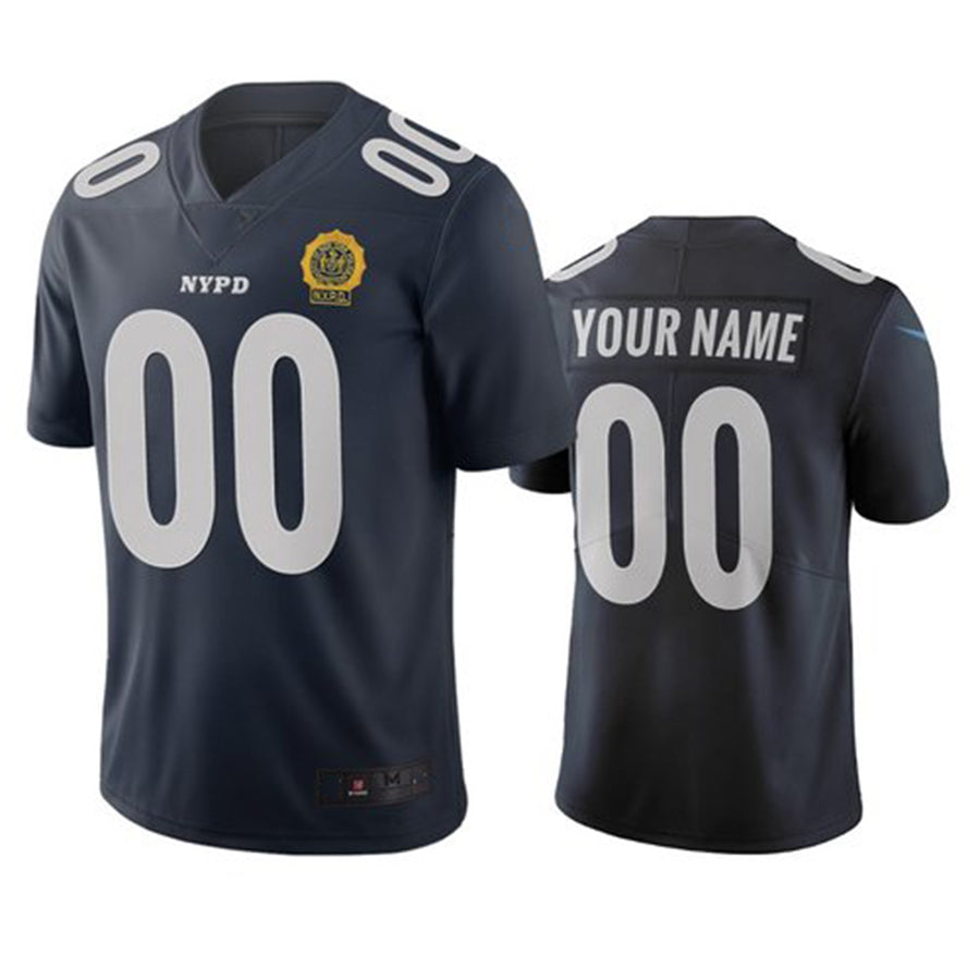 Custom NY.Giants Navy Vapor Limited City Edition Jersey Stitched American Football Jerseys