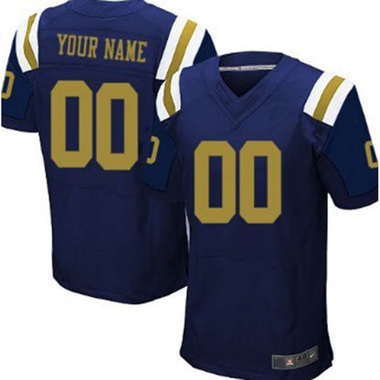 Custom NY.Jets Navy Blue Elite Jersey American Stitched Jersey Football Jerseys