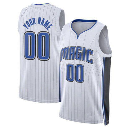 Custom O.Magic Unisex 2022-23 Swingman Jersey Association Edition White Stitched Basketball Jersey