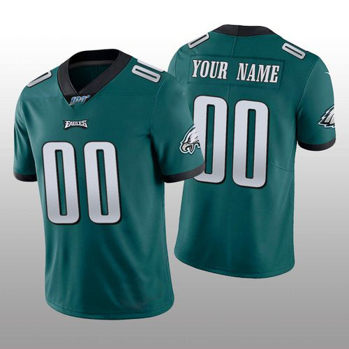 Custom P.Eagles Midnight Green Vapor Limited 100th Season Jersey Stitc ...