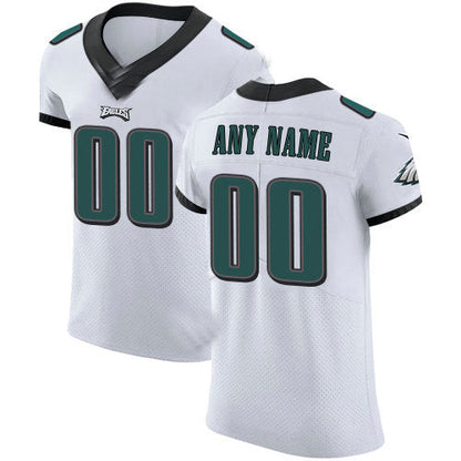 Custom P.Eagles White Vapor Untouchable Custom Elite Jersey Stitched American Football Jerseys