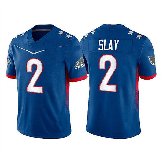 P.Eagles #2 Darius Slay 2022 Royal Pro Bowl Stitched Jersey American Football Jerseys