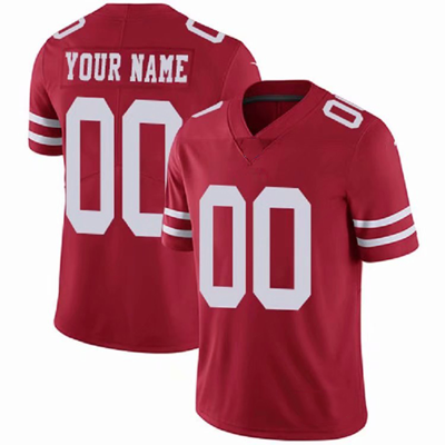 Custom SF.49ers Black Stitched American Football Jerseys