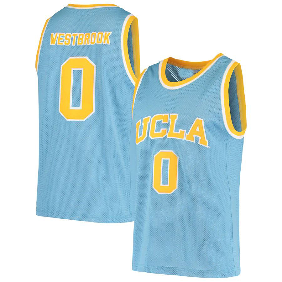 U.Bruins #0 Russell Westbrook Original Retro Brand Alumni Basketball Jersey Blue Stitched American College Jerseys