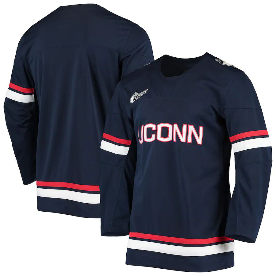 U.Huskies Replica Hockey Jersey Navy Stitched American College Jerseys