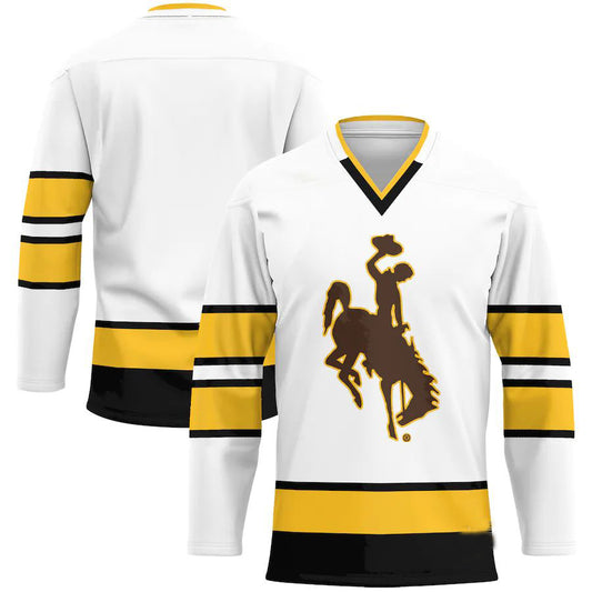 W.Cowboys Hockey Jersey White Stitched American College Jerseys