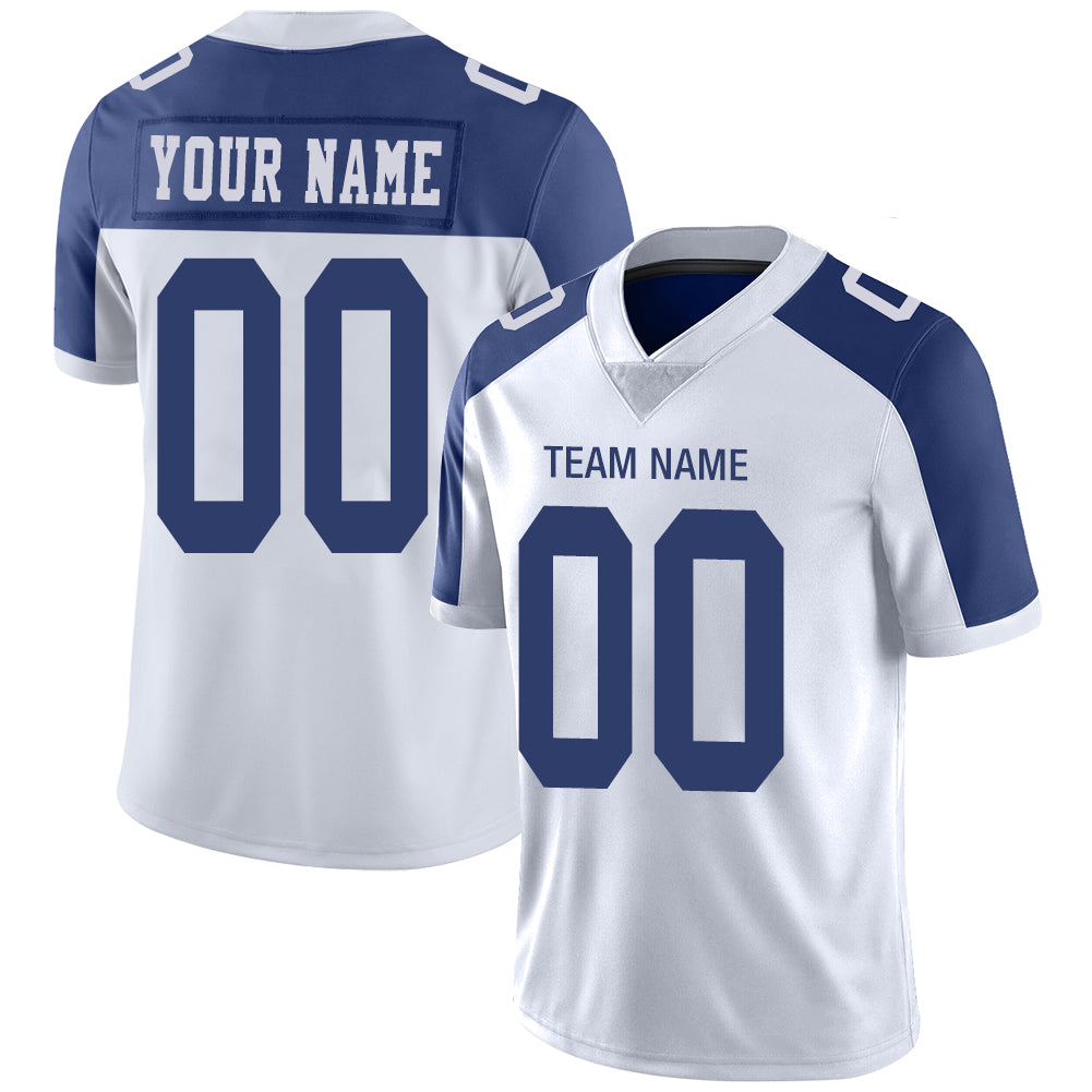 Custom D.Cowboys Stitched American Football Jerseys Personalize Birthday Gifts White Jersey