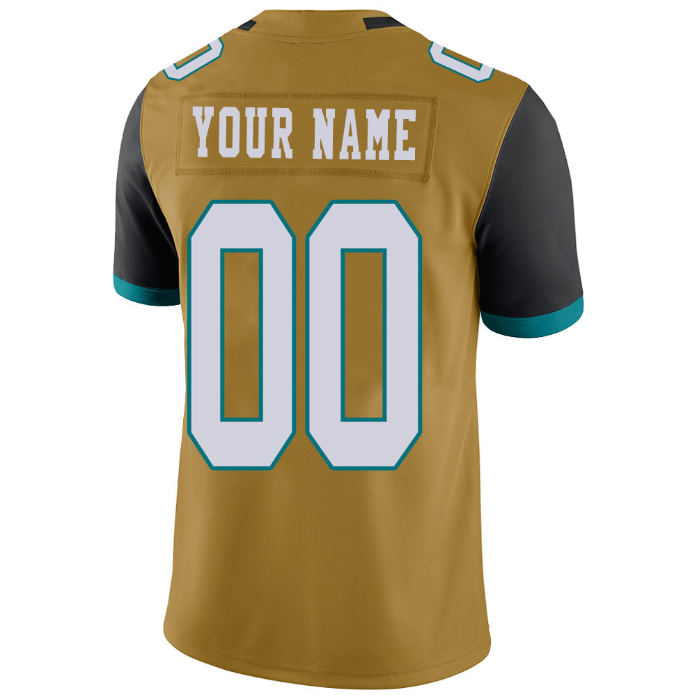 Custom J.Jaguars Stitched American Football Jerseys Personalize Birthday Gifts Gold Jersey