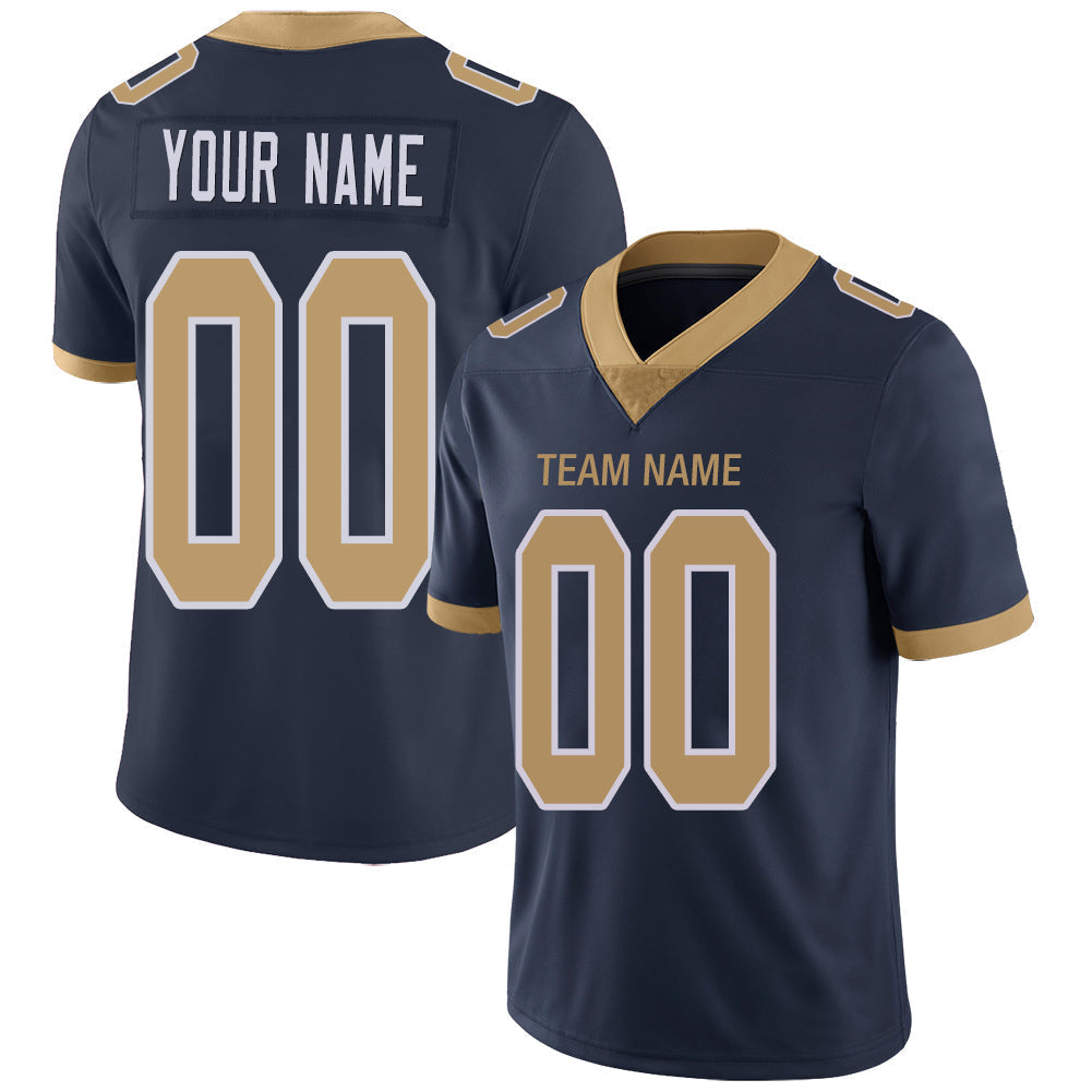 Custom LA.Chargers Stitched American Football Jerseys Personalize Birthday Gifts Navy Jersey