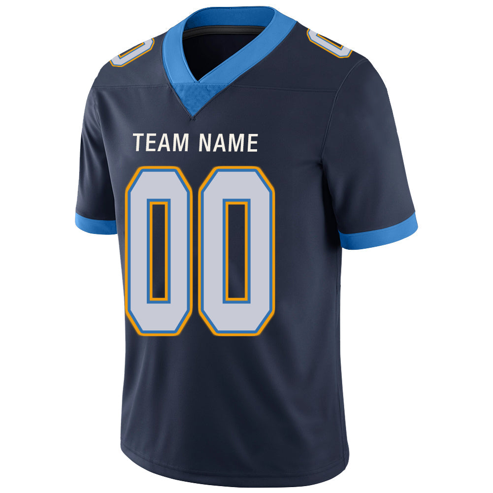 Custom LA.Chargers Stitched American Football Jerseys Personalize Birthday Gifts Navy Jersey