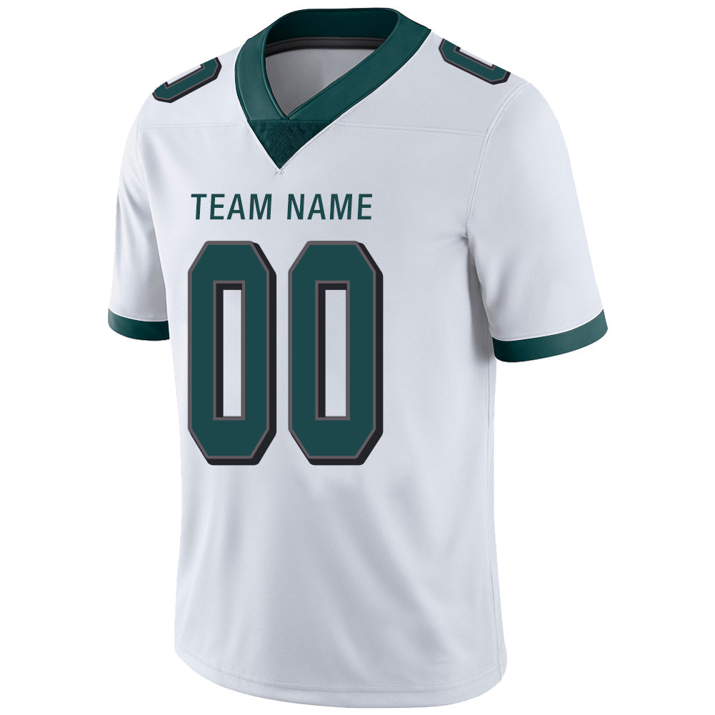 Custom P.Eagles Stitched American Football Jerseys Personalize Birthday Gifts White Jersey