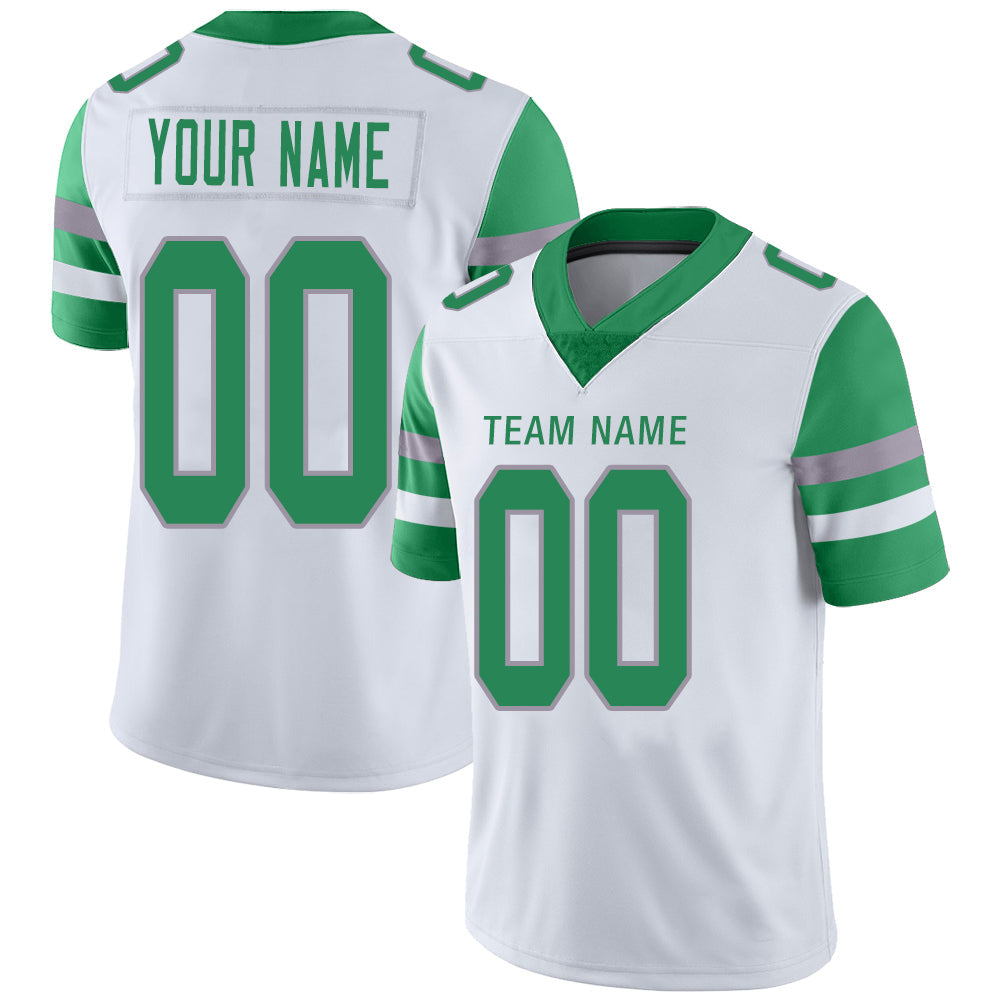 Custom P.Eagles Stitched American Football Jerseys Personalize Birthday Gifts White Jersey