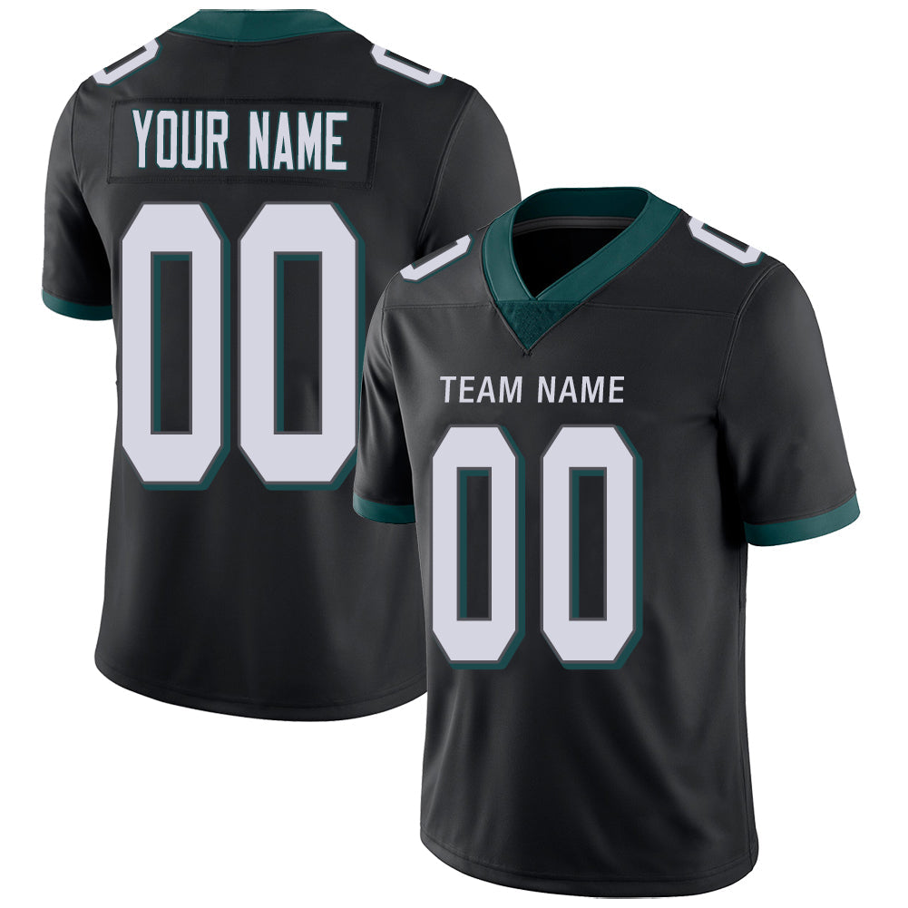 Custom P.Eagles Stitched American Football Jerseys Personalize Birthday Gifts Black Jersey