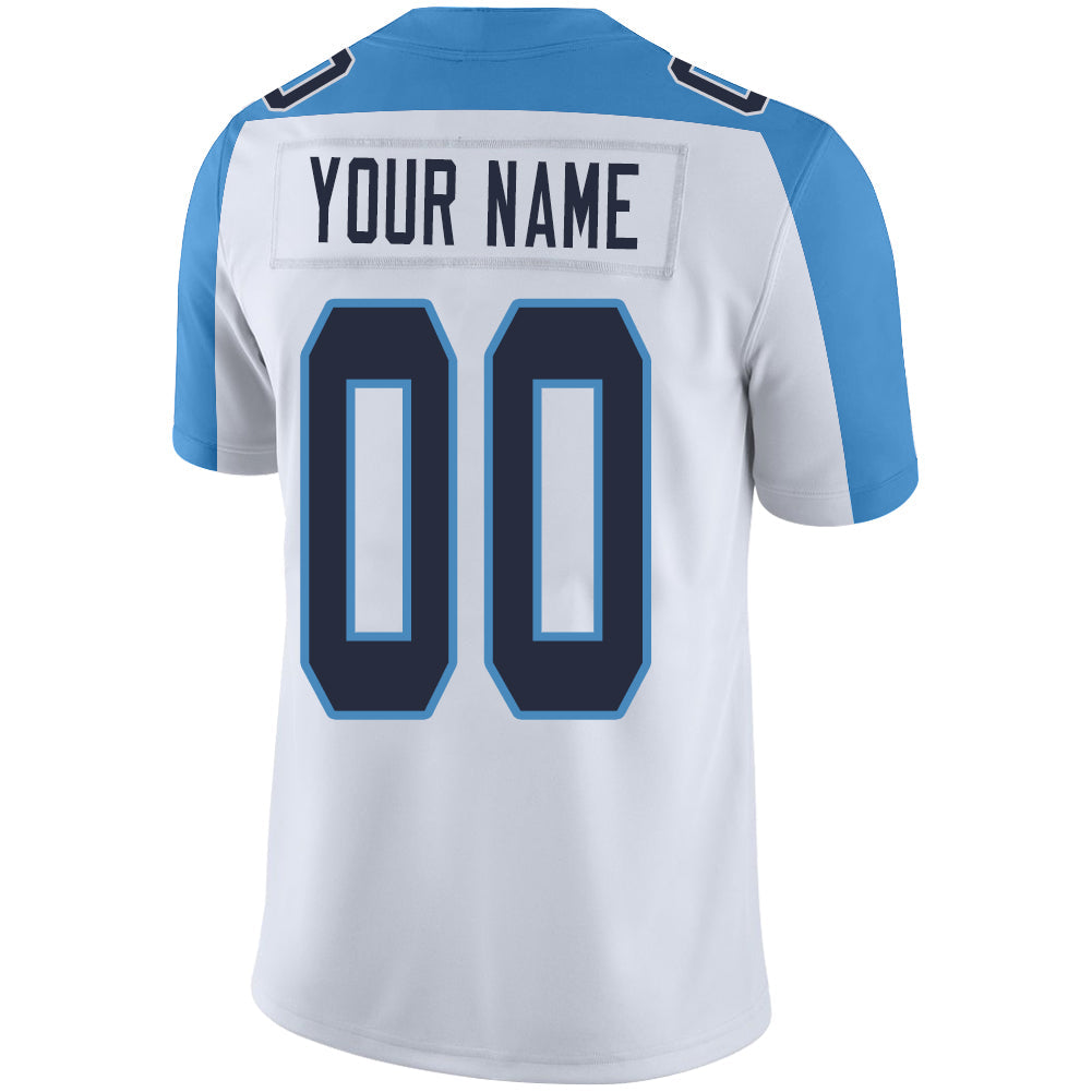 Custom T.Titans Stitched American Football Jerseys Personalize Birthday Gifts White Jersey